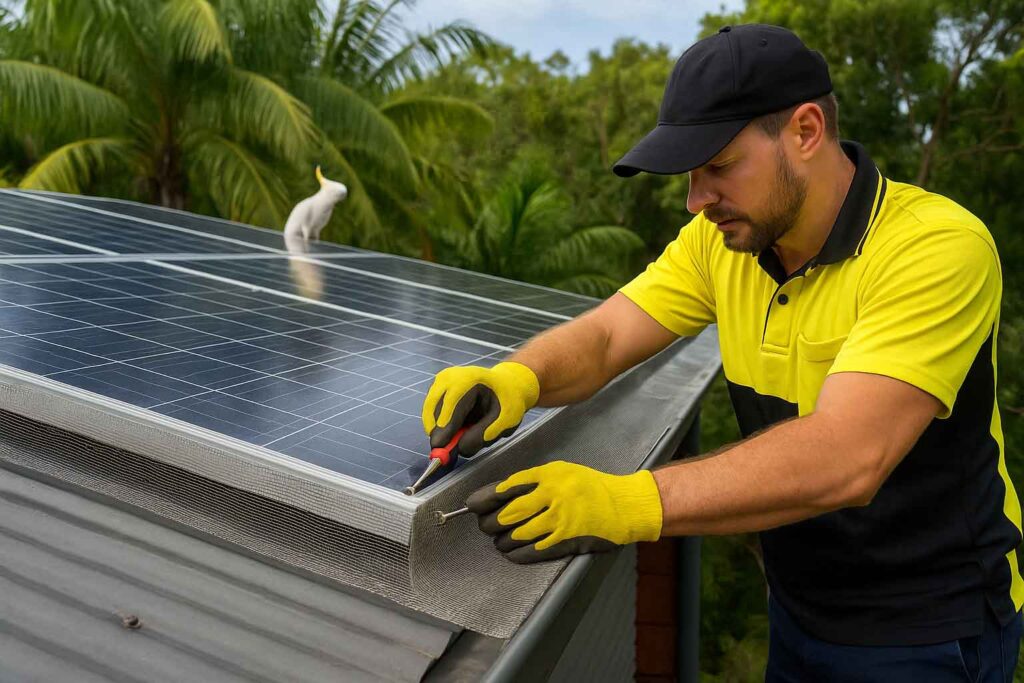 Solar Mesh Installation in Cairns | My Roof Guardian